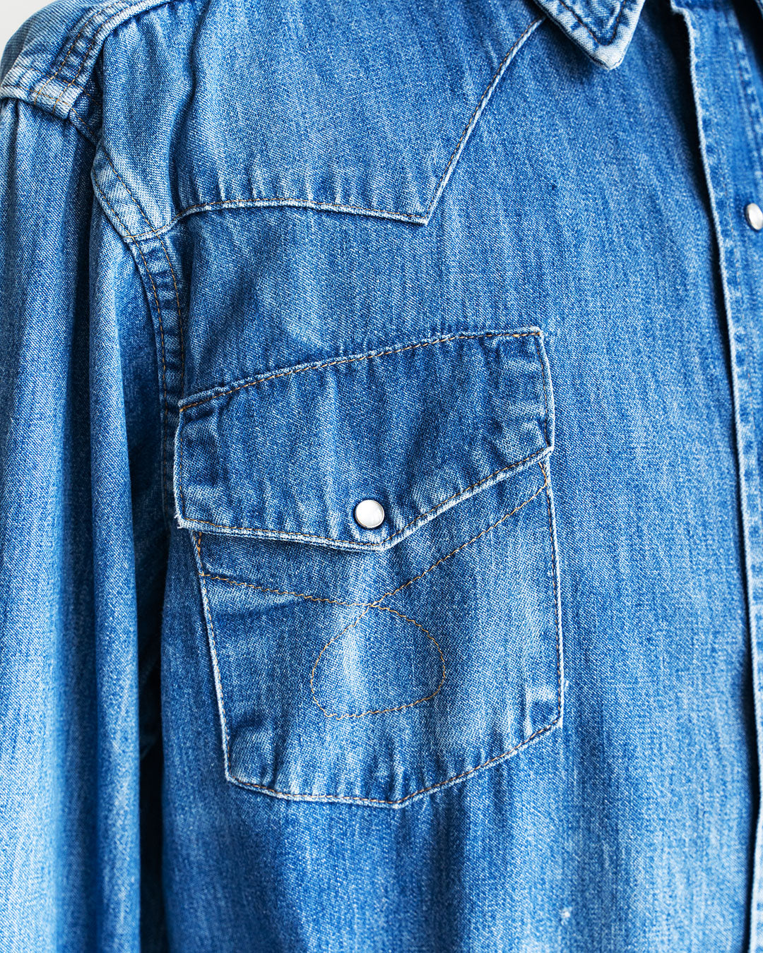 【HEXICO】Short Denim Western 『80-90s Western Shirt』⑤