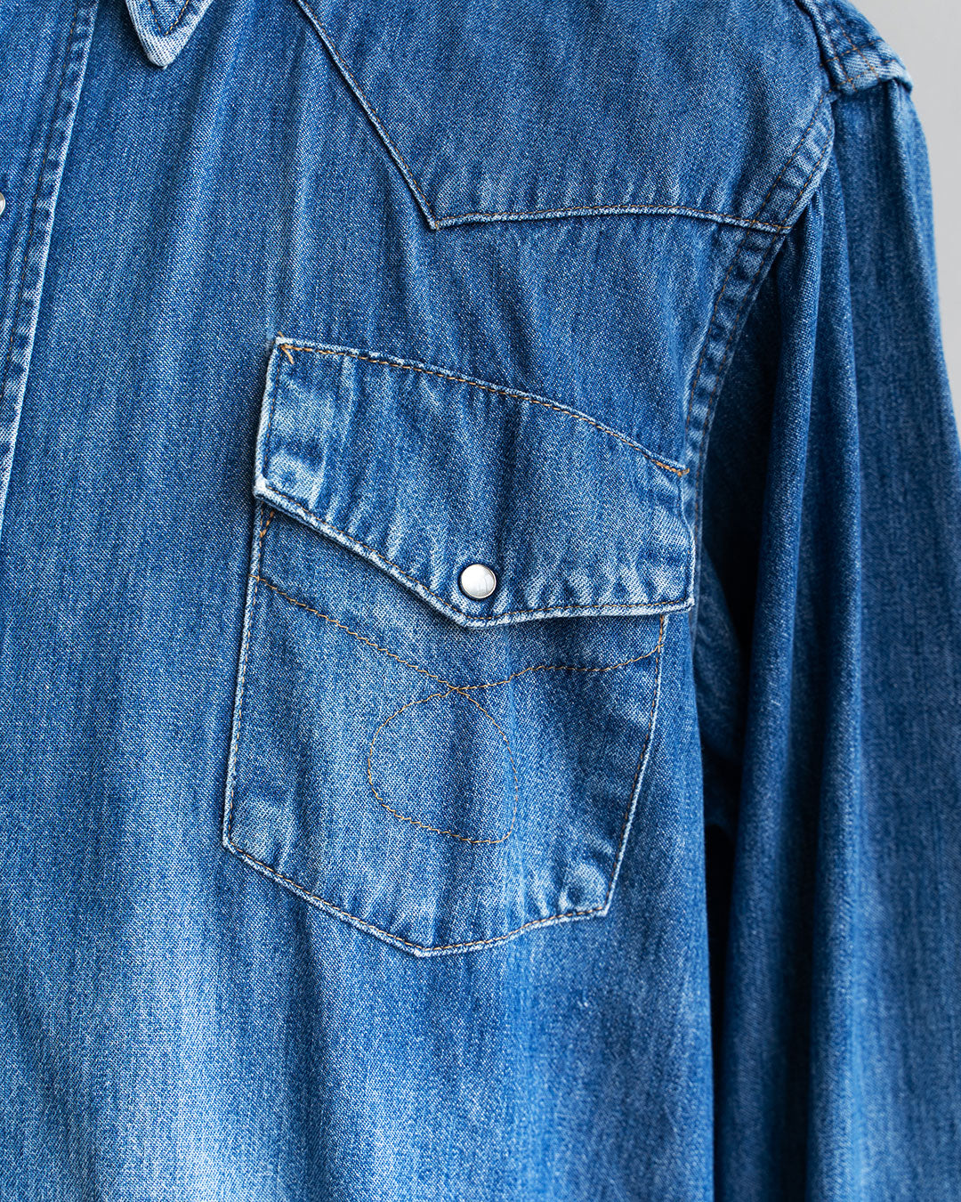 【HEXICO】Short Denim Western 『80-90s Western Shirt』⑤