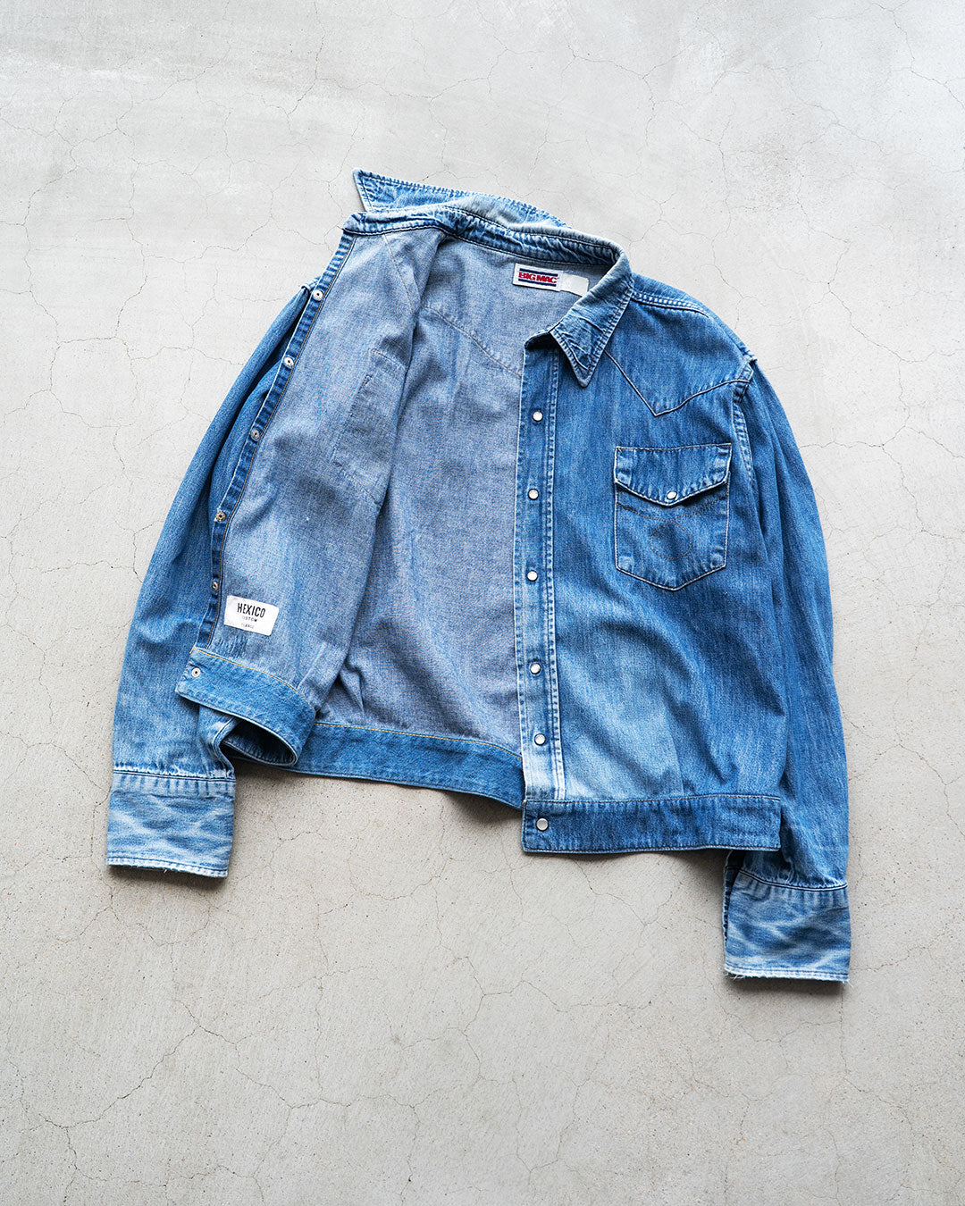【HEXICO】Short Denim Western 『80-90s Western Shirt』⑤