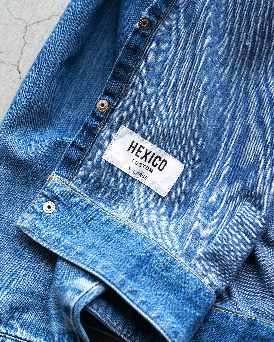 【HEXICO】Short Denim Western 『80-90s Western Shirt』⑤