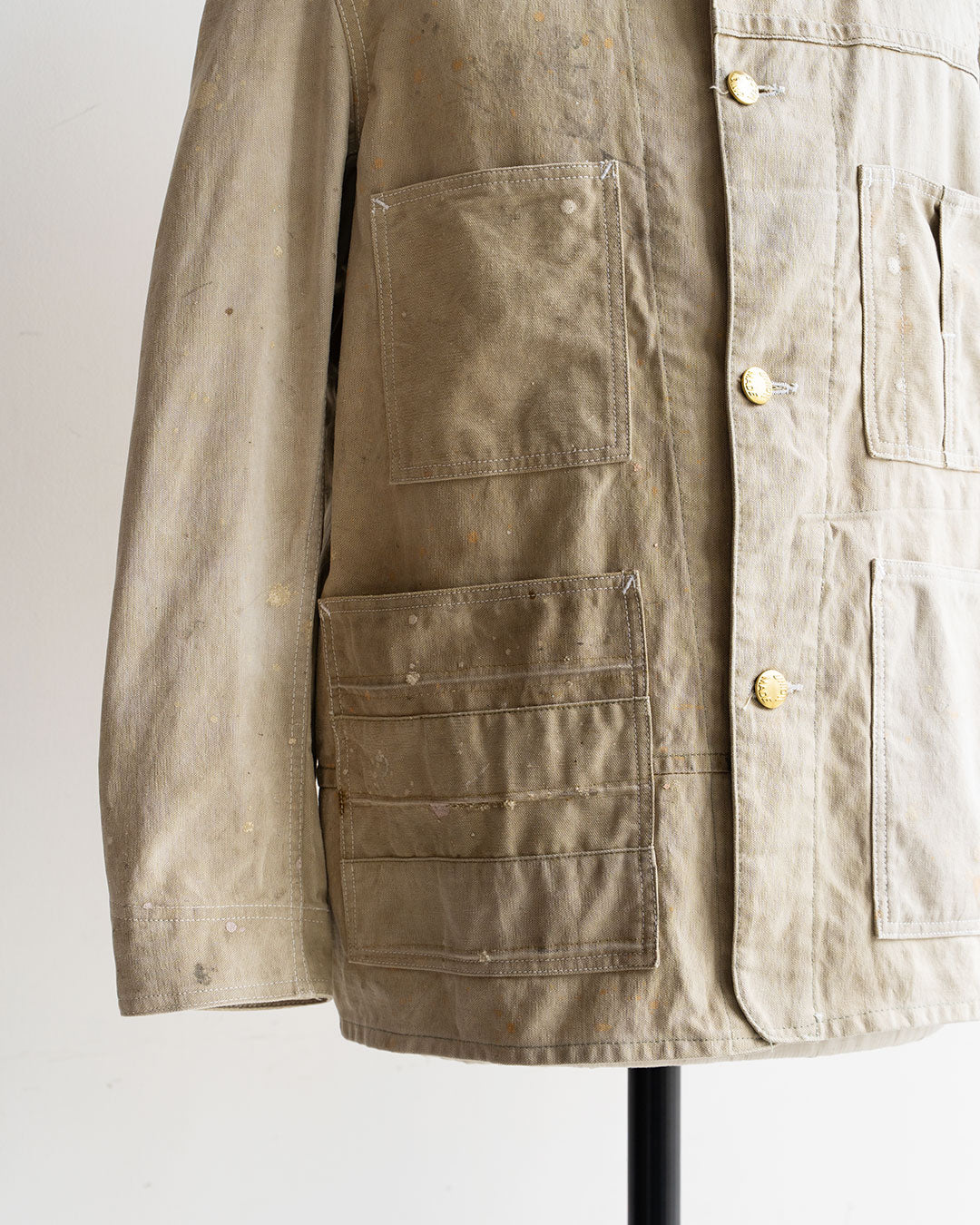 【HEXICO】Coverall .30-40s Style 『US Old Drop Cloth / Brass Button』①