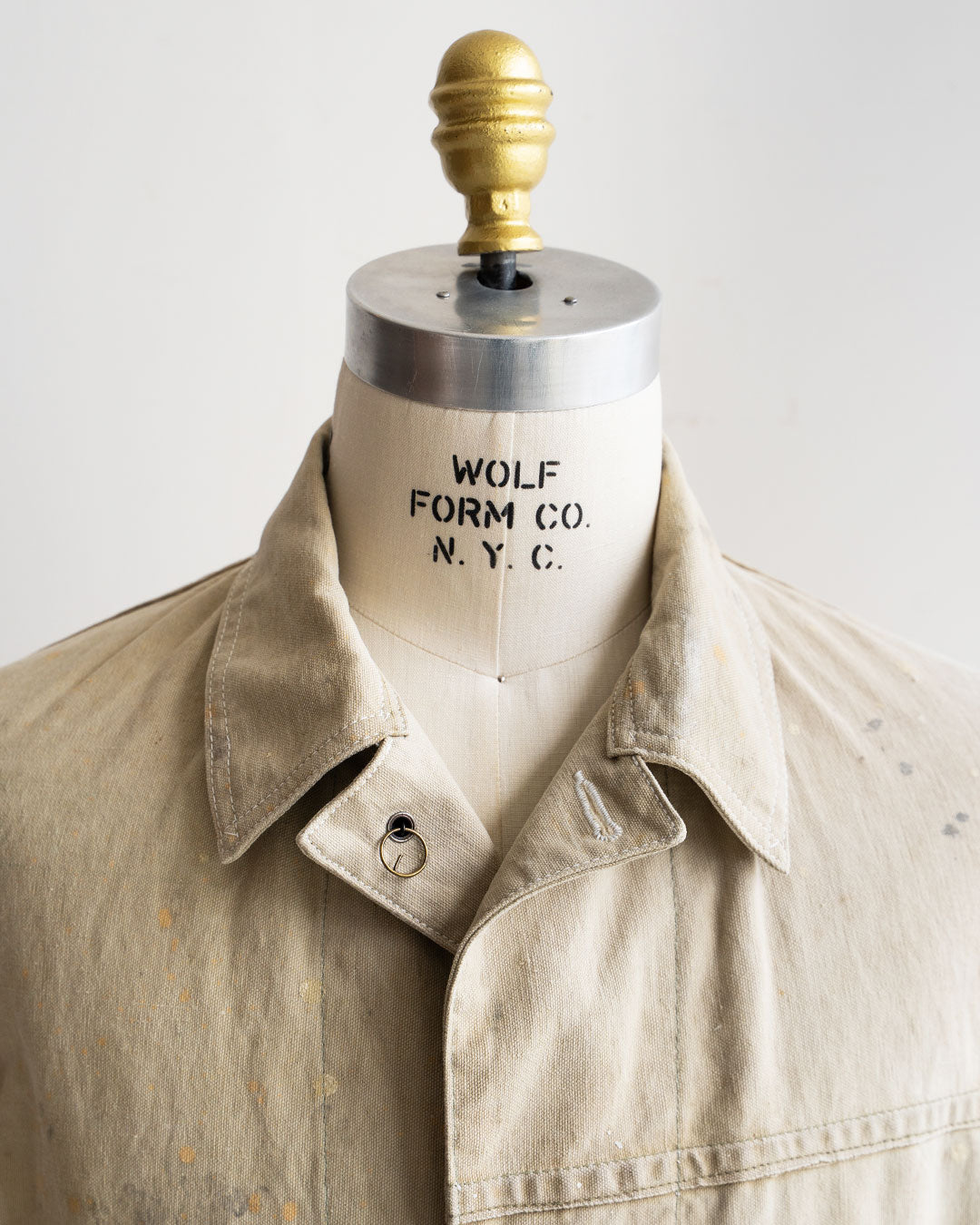 【HEXICO】Coverall .30-40s Style 『US Old Drop Cloth / Brass Button』①