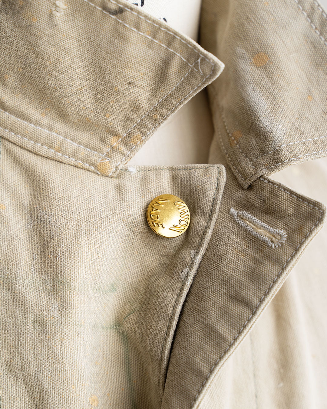 【HEXICO】Coverall .30-40s Style 『US Old Drop Cloth / Brass Button』①