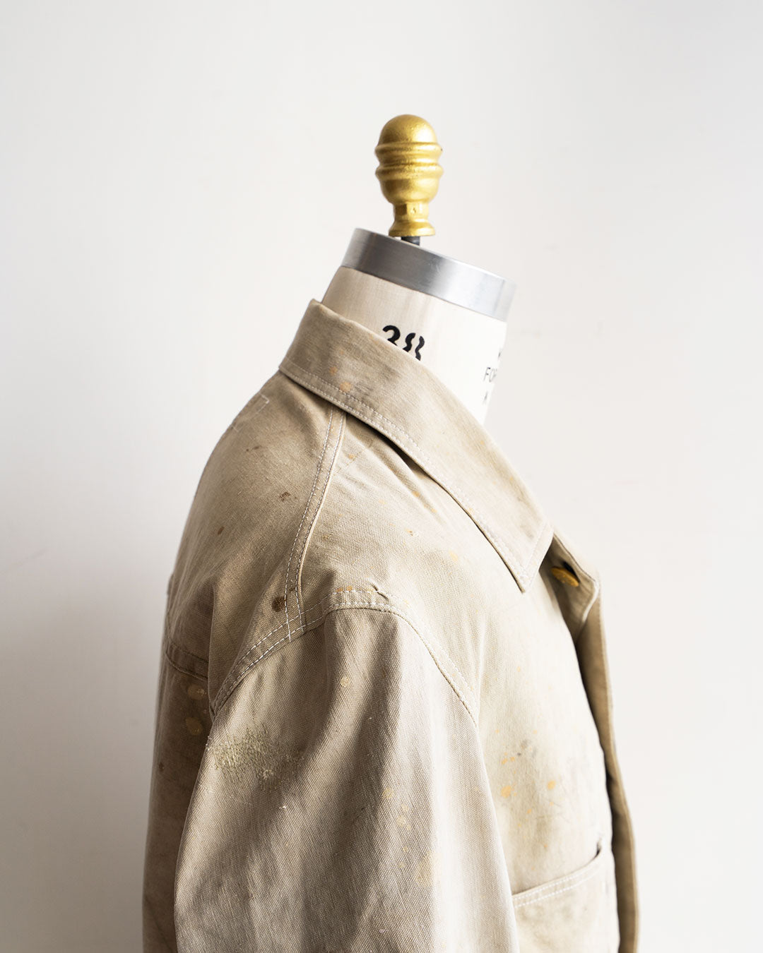 【HEXICO】Coverall .30-40s Style 『US Old Drop Cloth / Brass Button』①
