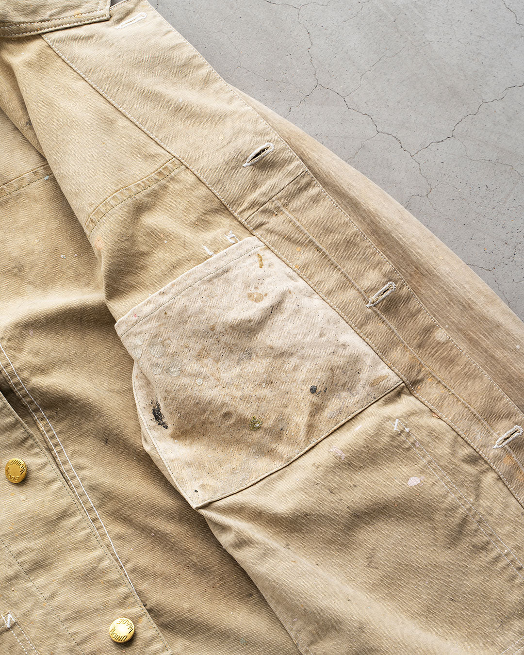 【HEXICO】Coverall .30-40s Style 『US Old Drop Cloth / Brass Button』①
