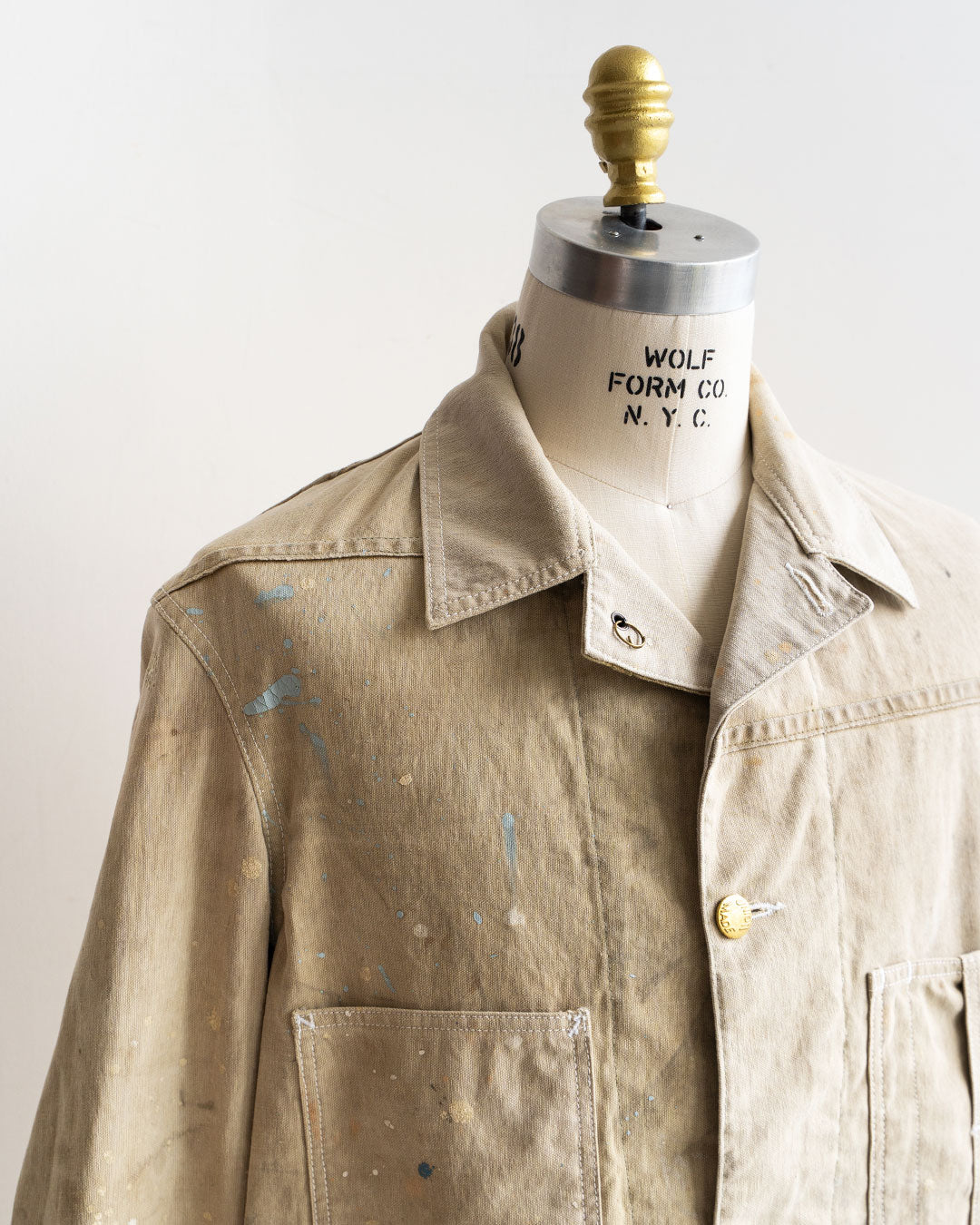 【HEXICO】Coverall .30-40s Style 『US Old Drop Cloth / Brass Button』②
