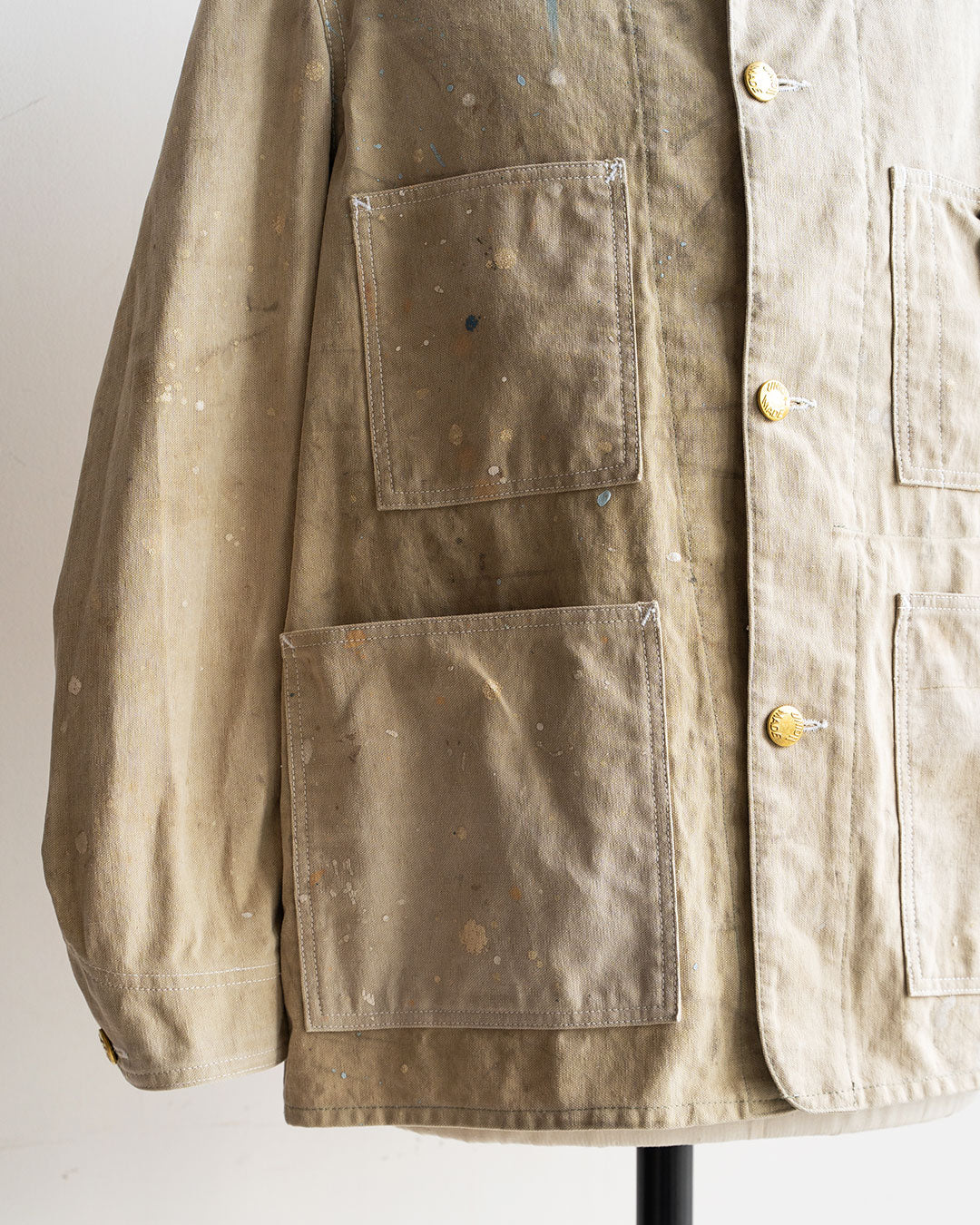 【HEXICO】Coverall .30-40s Style 『US Old Drop Cloth / Brass Button』②