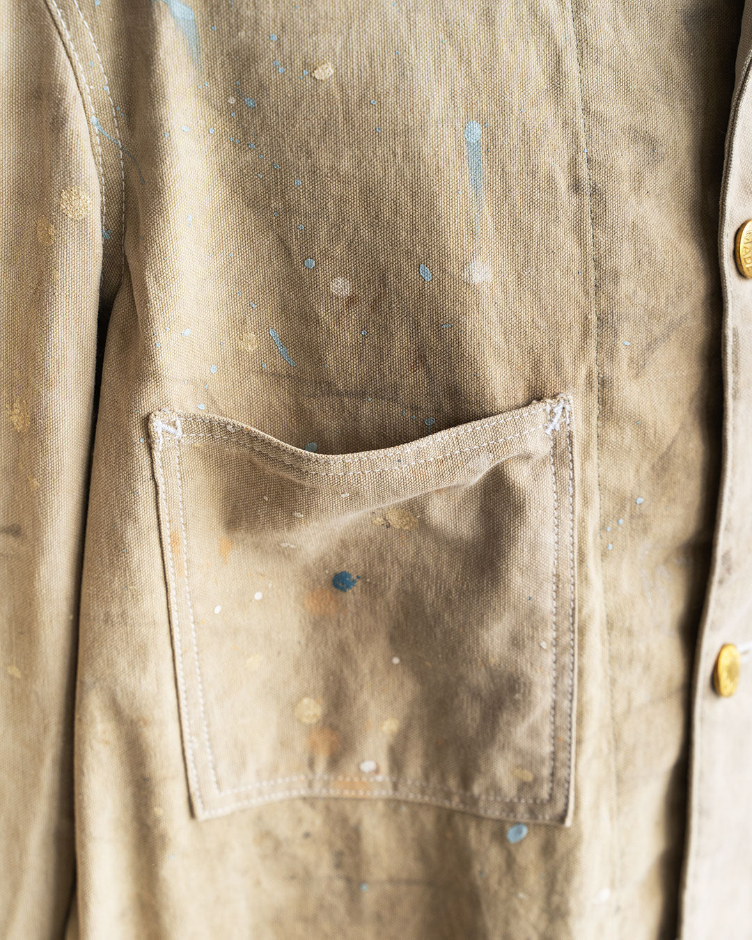 【HEXICO】Coverall .30-40s Style 『US Old Drop Cloth / Brass Button』②
