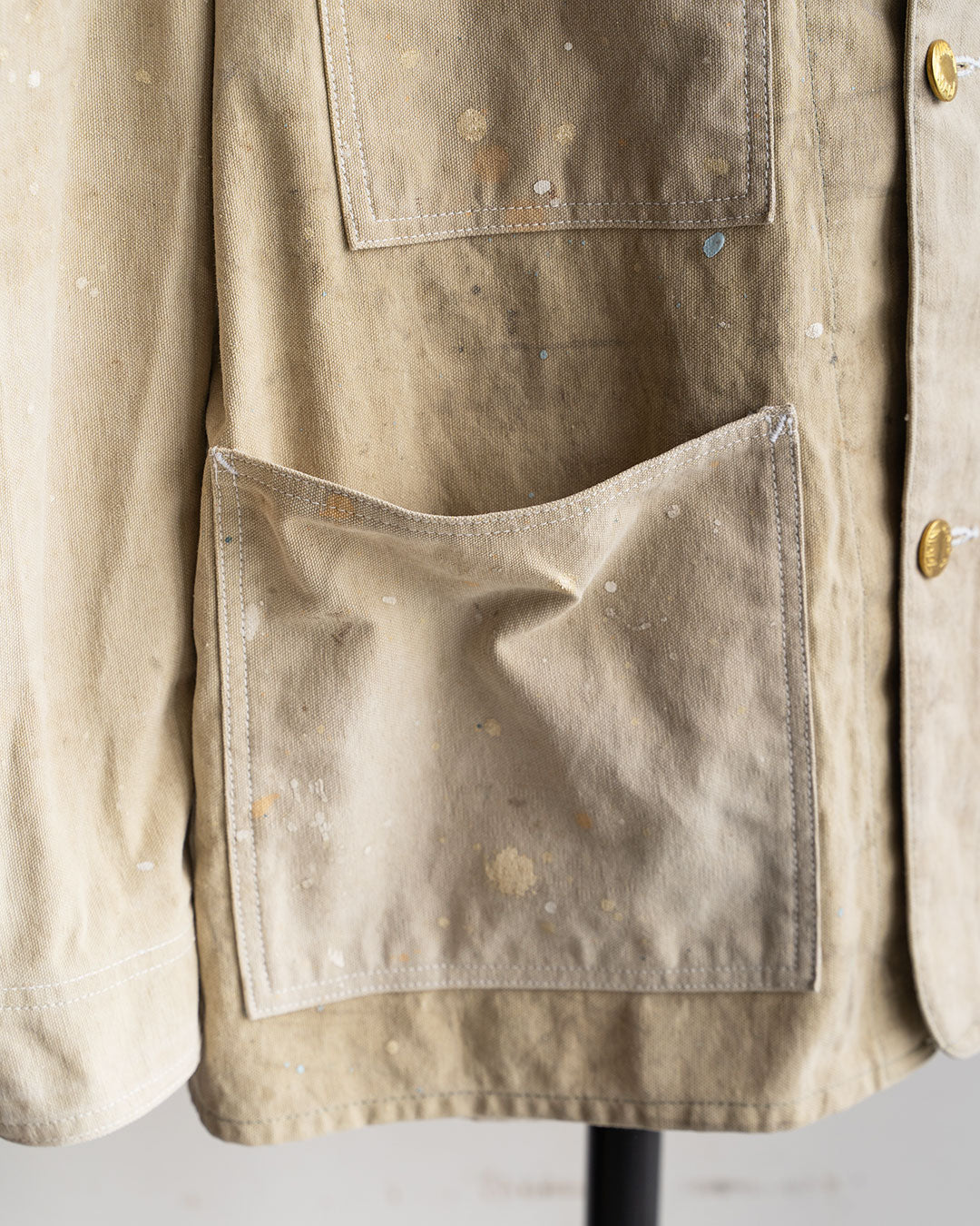 【HEXICO】Coverall .30-40s Style 『US Old Drop Cloth / Brass Button』②