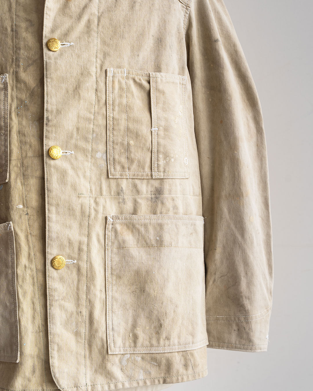 【HEXICO】Coverall .30-40s Style 『US Old Drop Cloth / Brass Button』②