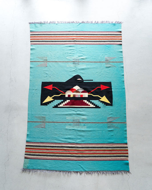 【VINTAGE】40-60's Special Chimayo Rug 『Big Size & Good Color』