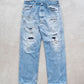 【Re FORT】Levis 501 “Made In USA” 『Crash & Paint』『Size W36』2-①