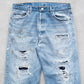【Re FORT】Levis 501 “Made In USA” 『Crash & Paint』『Size W36』2-①