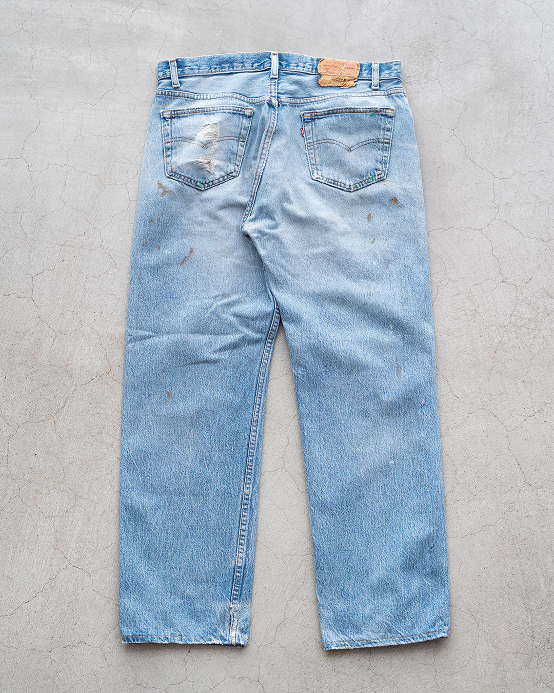 【Re FORT】Levis 501 “Made In USA” 『Crash & Paint』『Size W36』2-①
