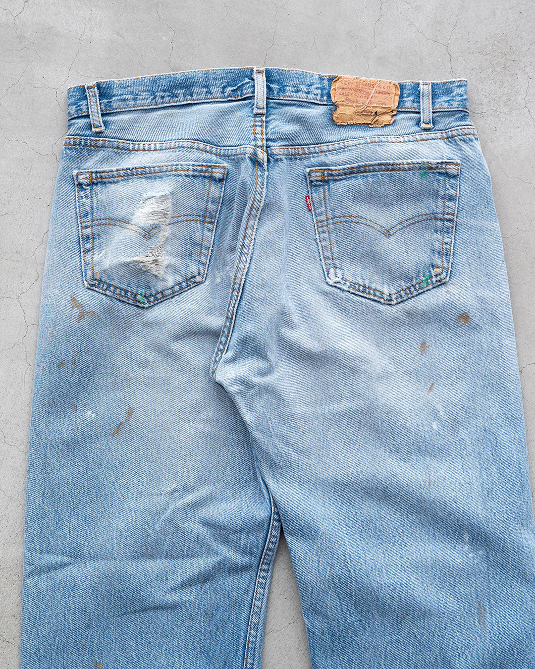 【Re FORT】Levis 501 “Made In USA” 『Crash & Paint』『Size W36』2-①
