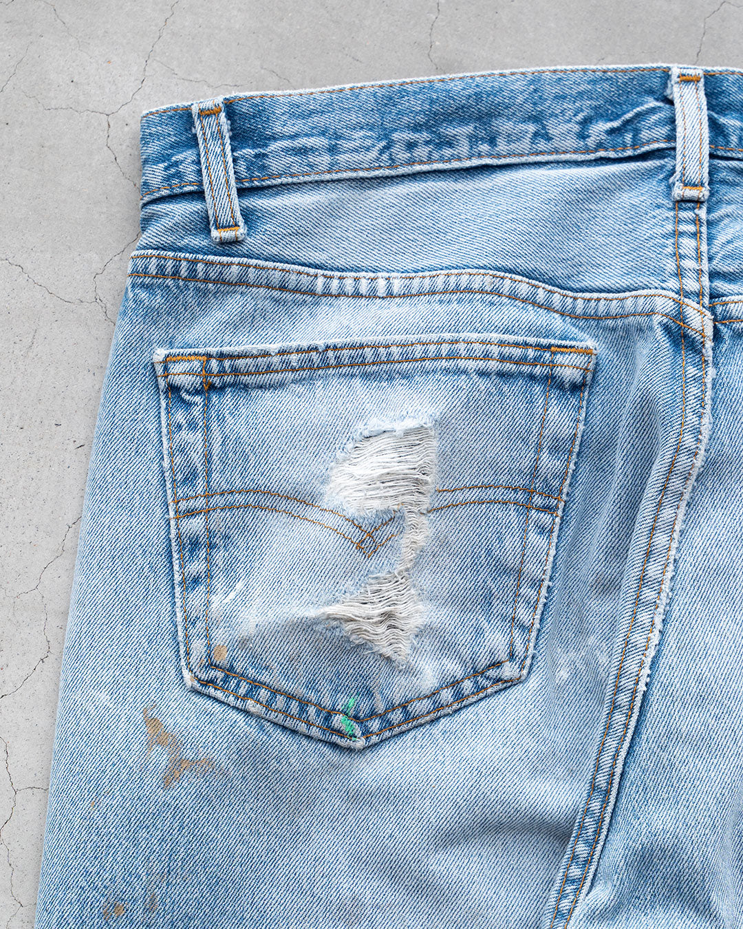 【Re FORT】Levis 501 “Made In USA” 『Crash & Paint』『Size W36』2-①