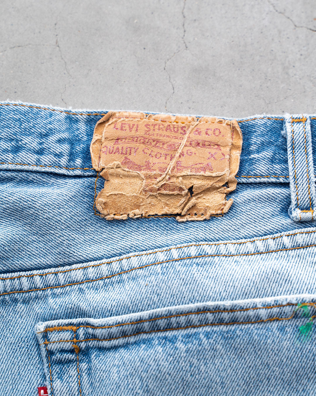 【Re FORT】Levis 501 “Made In USA” 『Crash & Paint』『Size W36』2-①