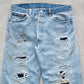 【Re FORT】Levis 501 “Made In USA” 『Crash & Paint』『Size W36』2-③