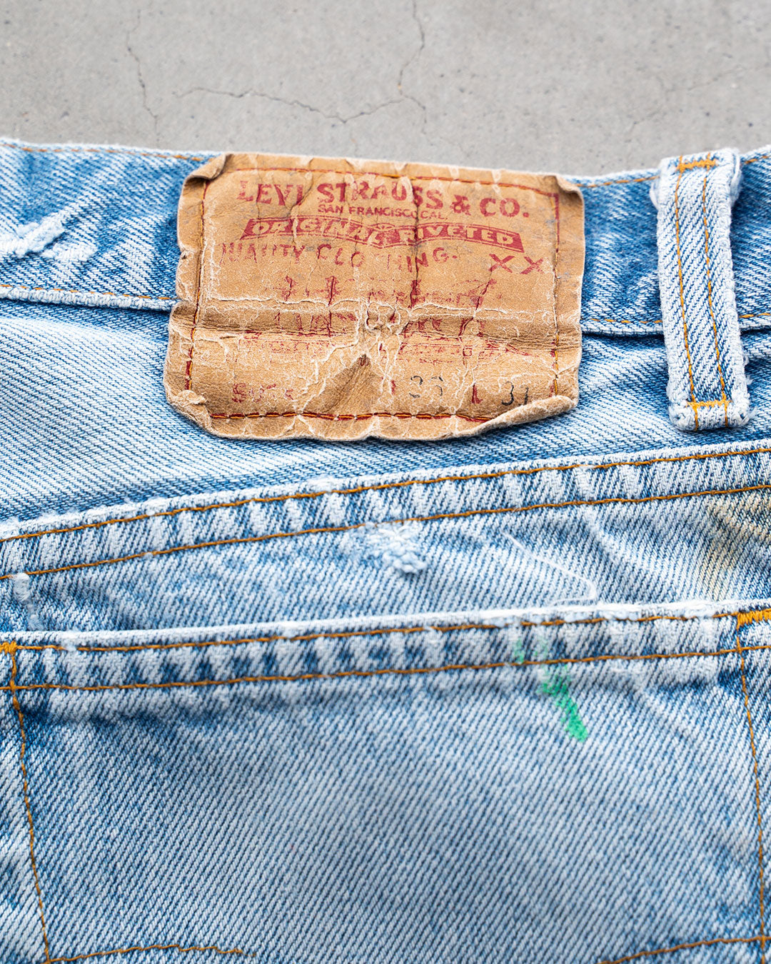 【Re FORT】Levis 501 “Made In USA” 『Crash & Paint』『Size W36』2-③
