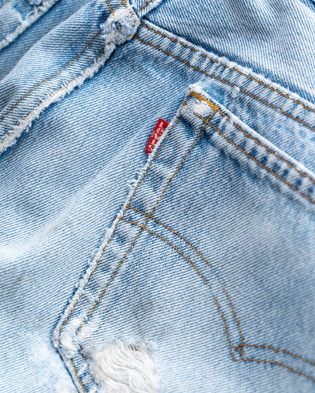 【Re FORT】Levis 501 “Made In USA” 『Crash & Paint』『Size W36』2-③