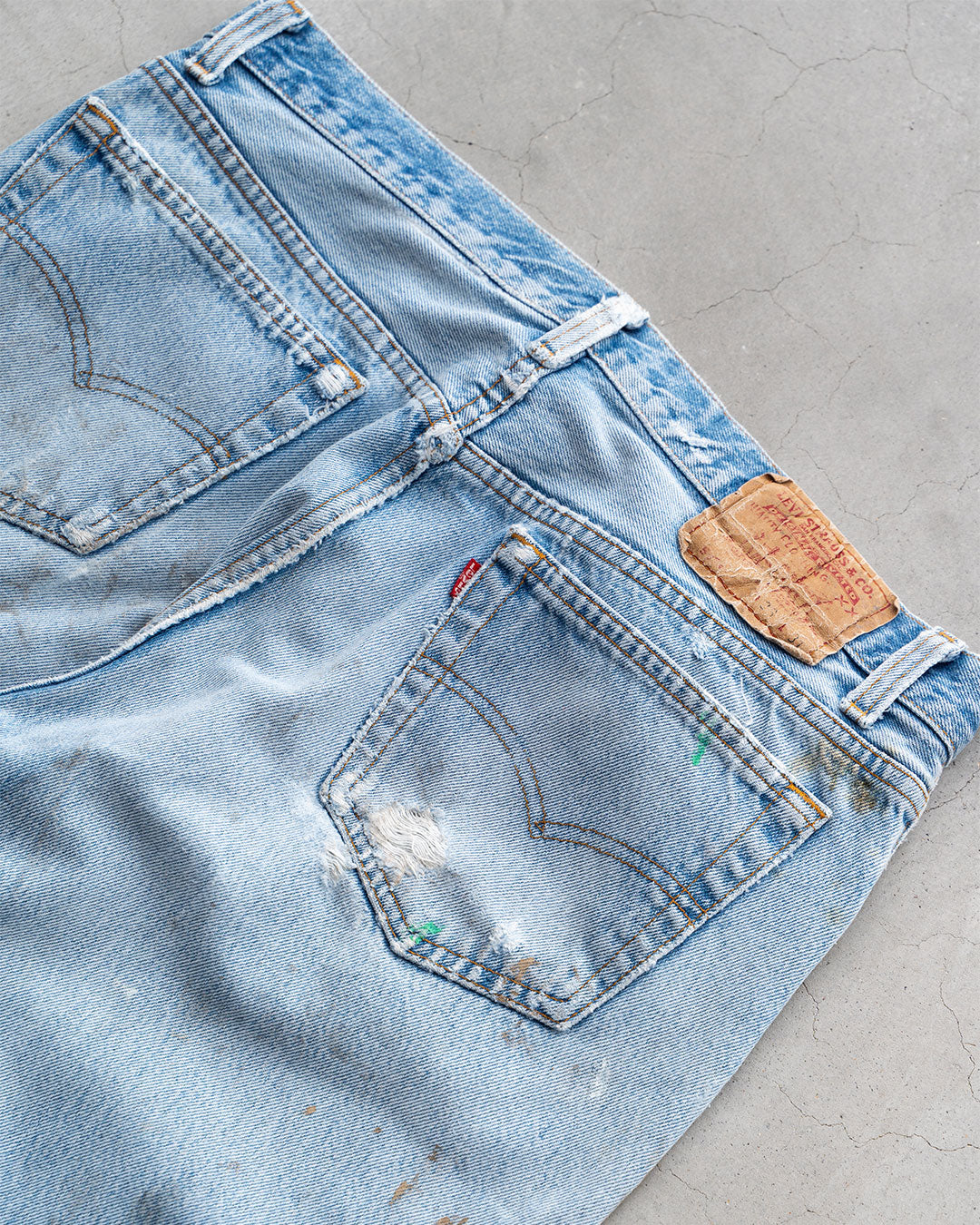 【Re FORT】Levis 501 “Made In USA” 『Crash & Paint』『Size W36』2-③