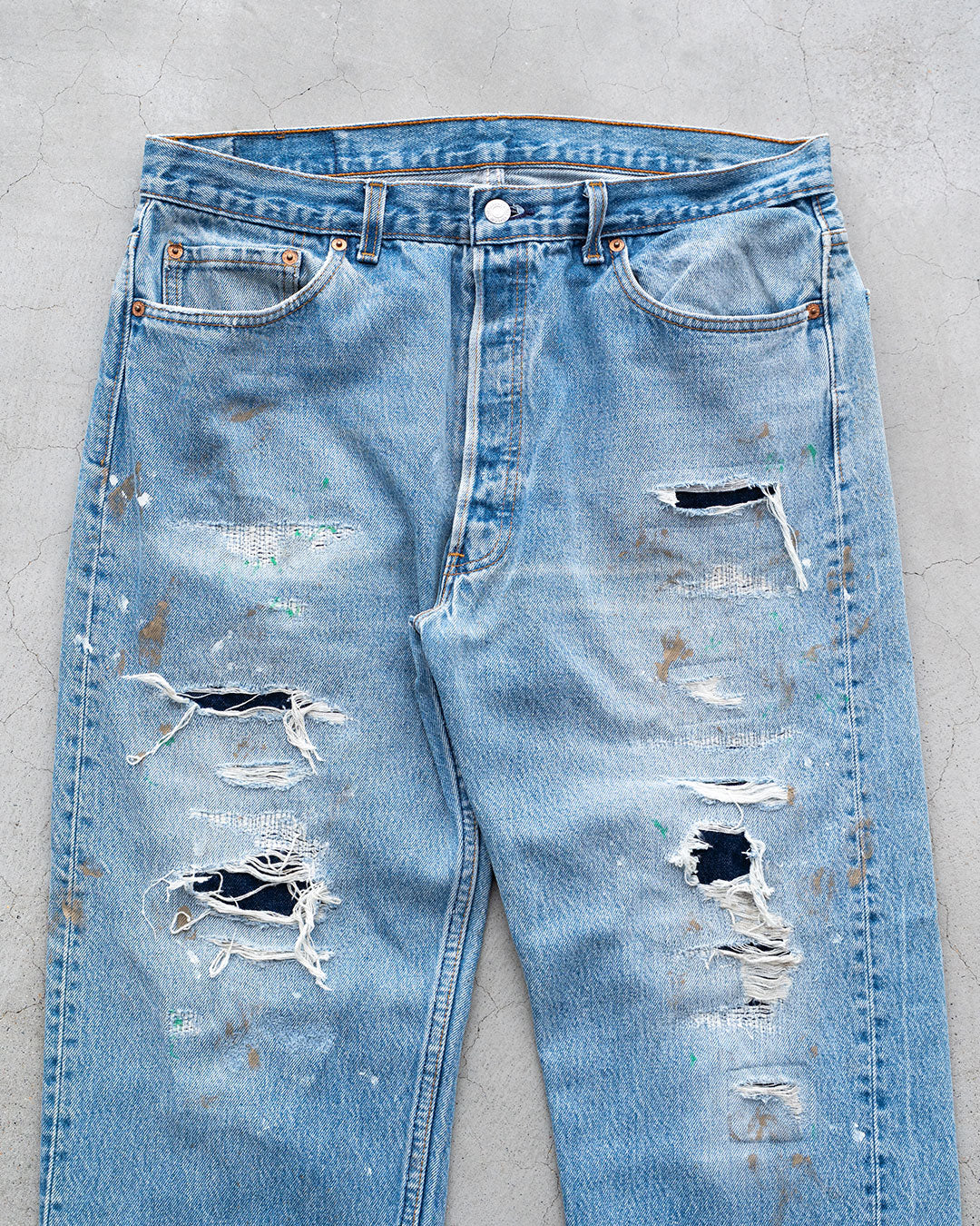 【Re FORT】Levis 501 “Made In USA” 『Crash & Paint』『Size W36』2-⑧