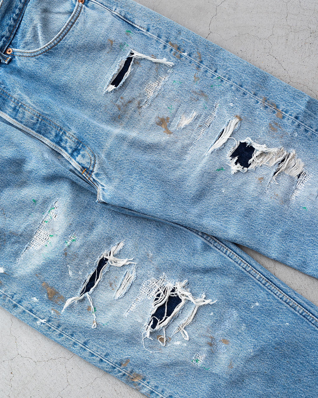 【Re FORT】Levis 501 “Made In USA” 『Crash & Paint』『Size W36』2-⑧
