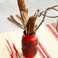 【VINTAGE】60-70s Fat Lava Flower Vase (W.GERMANY)
