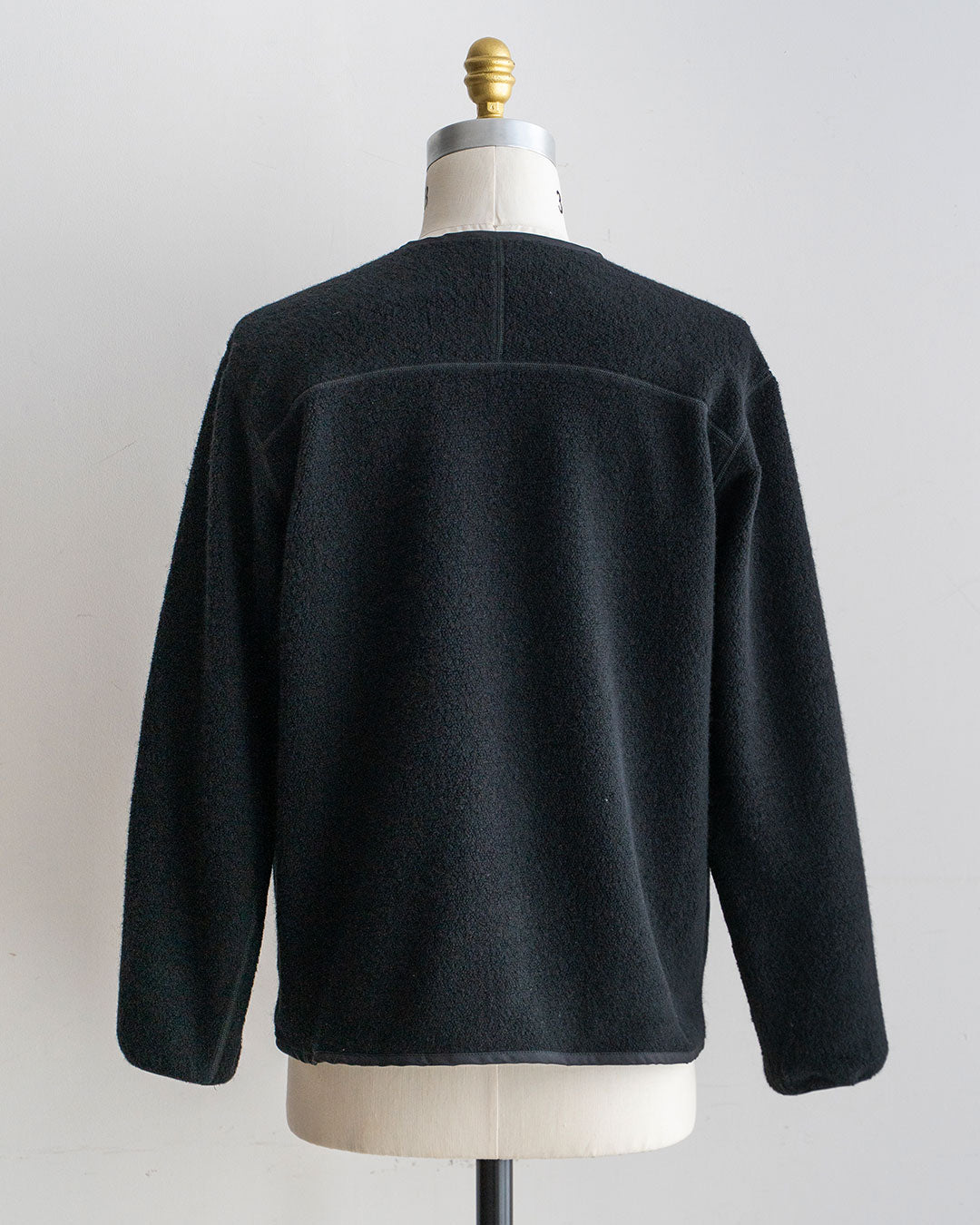 【A VONTADE】Wool Pile Zip Cardigan