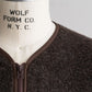 【A VONTADE】Wool Pile Zip Cardigan