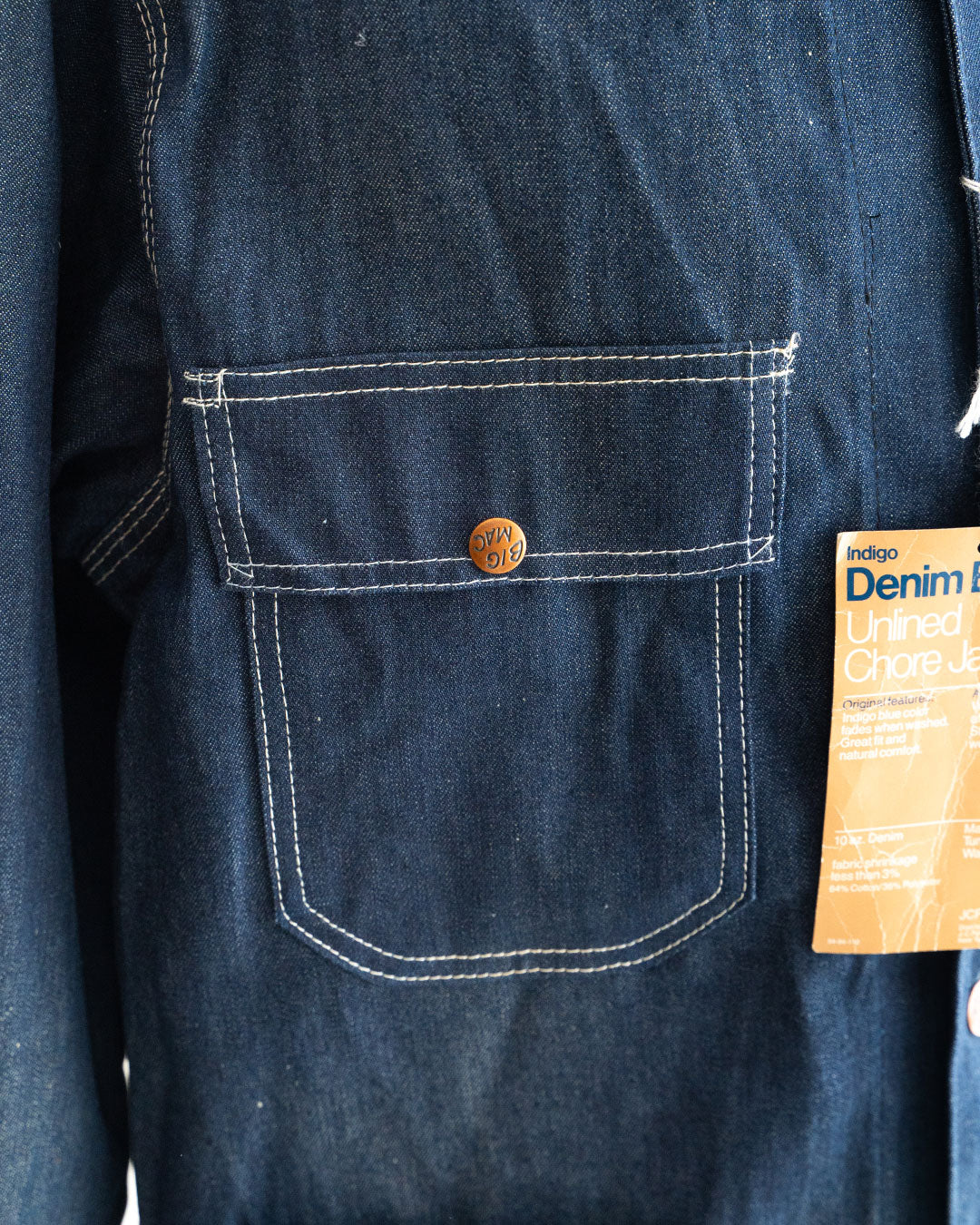 【DEADSTOCK】70s Big Mac Denim Coverall "Very Good Condition”
