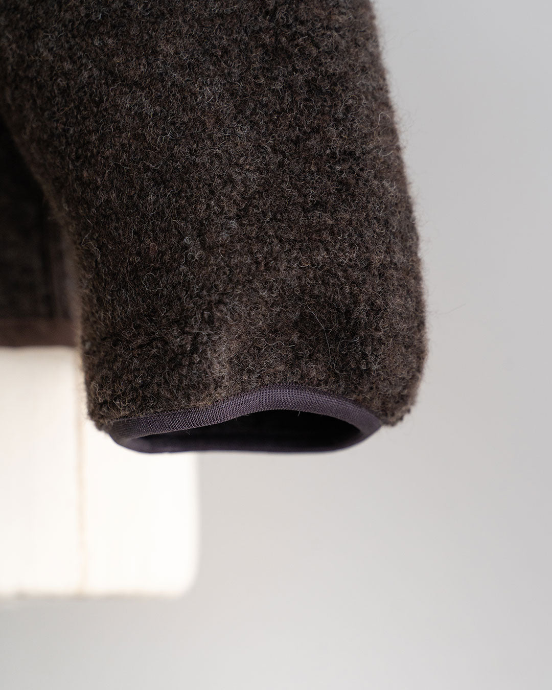 【A VONTADE】Wool Pile Zip Cardigan