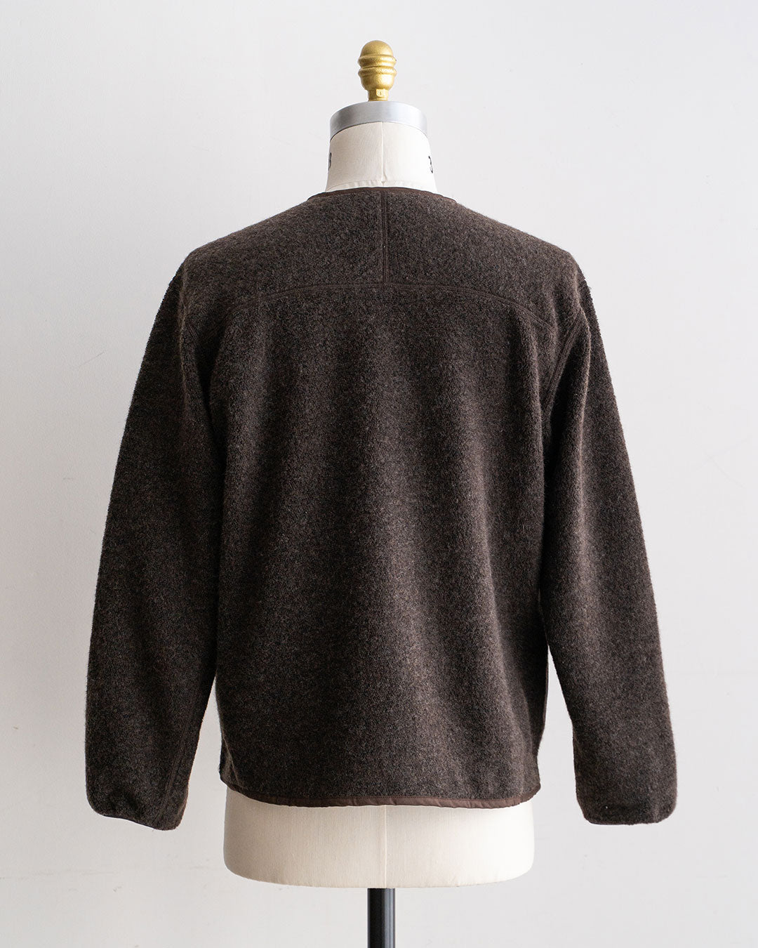 【A VONTADE】Wool Pile Zip Cardigan