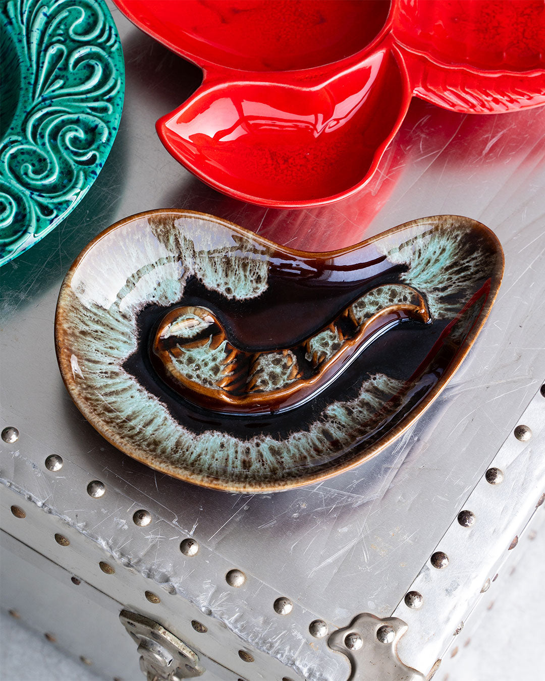 【VINTAGE】60s Mid Century Marble Ashtray