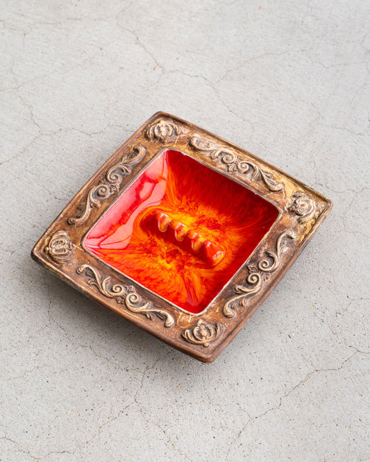 【VINTAGE】60-70s Mid Century Marble Ashtray 『Made In USA』