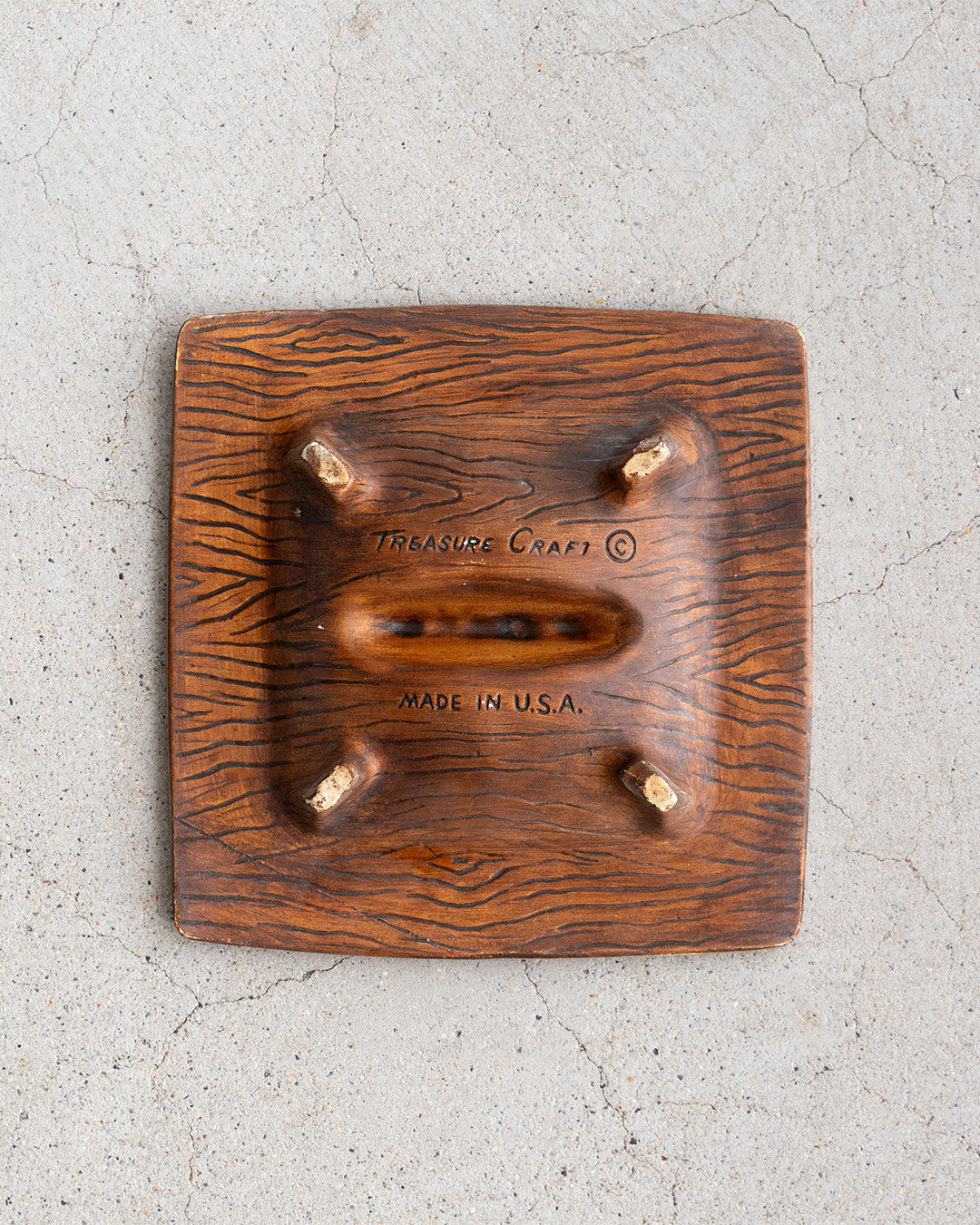 【VINTAGE】60-70s Mid Century Marble Ashtray 『Made In USA』