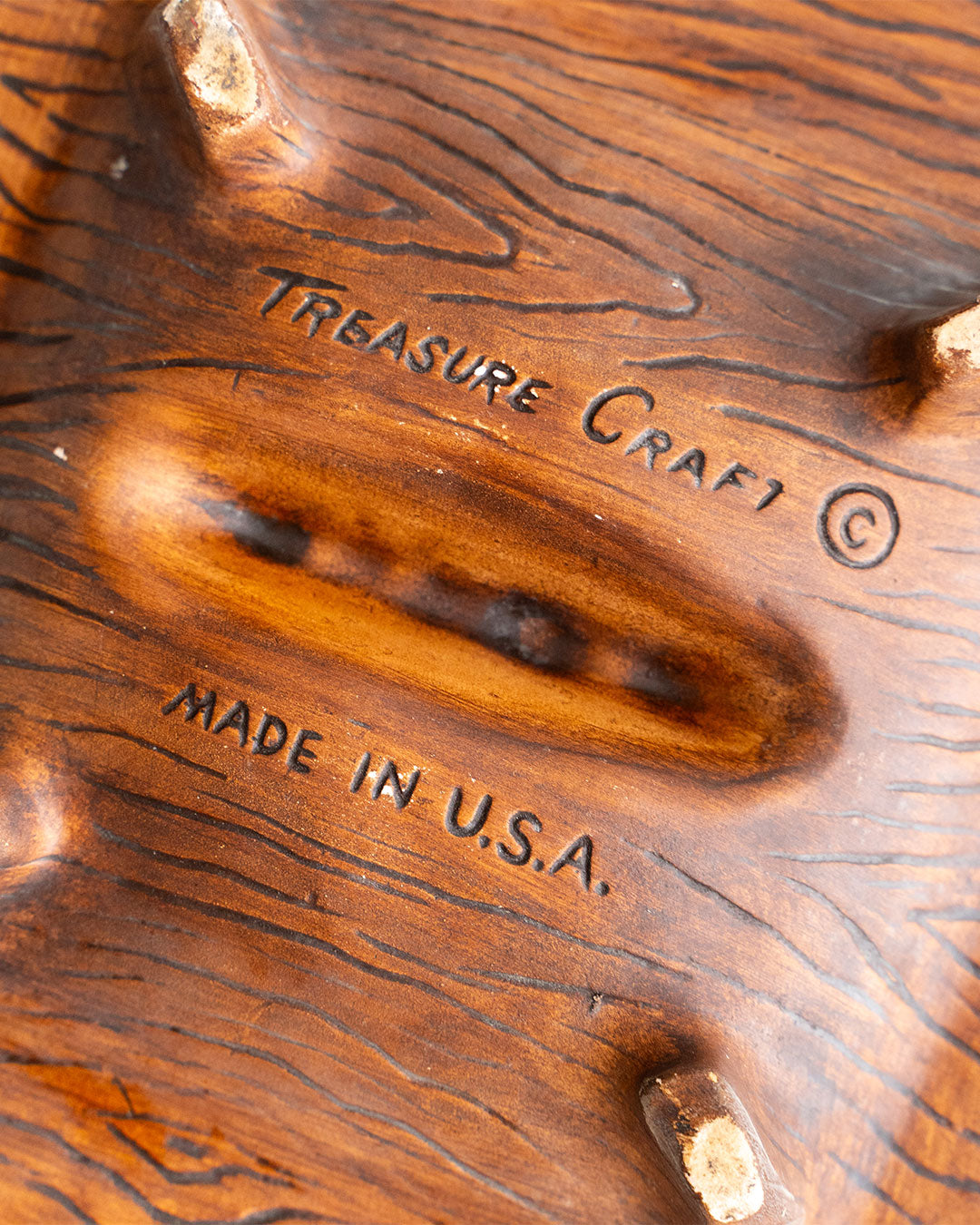 【VINTAGE】60-70s Mid Century Marble Ashtray 『Made In USA』
