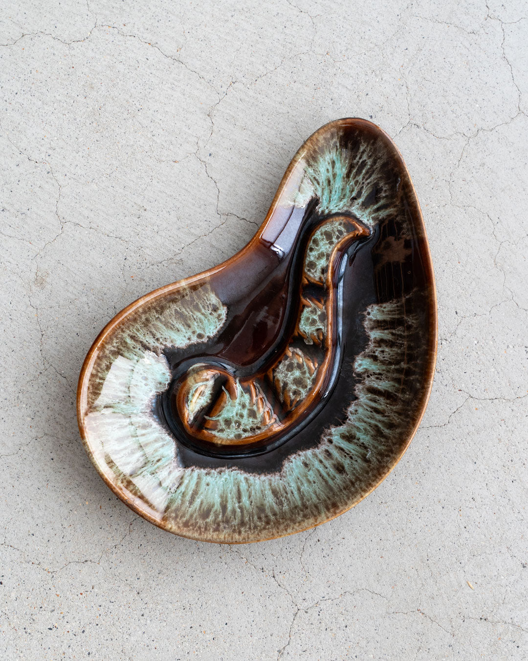 【VINTAGE】60s Mid Century Marble Ashtray