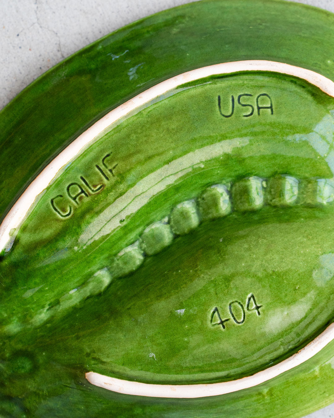 【VINTAGE】60s Mid Century Marble Ashtray (California Pottery) 『Made In USA』