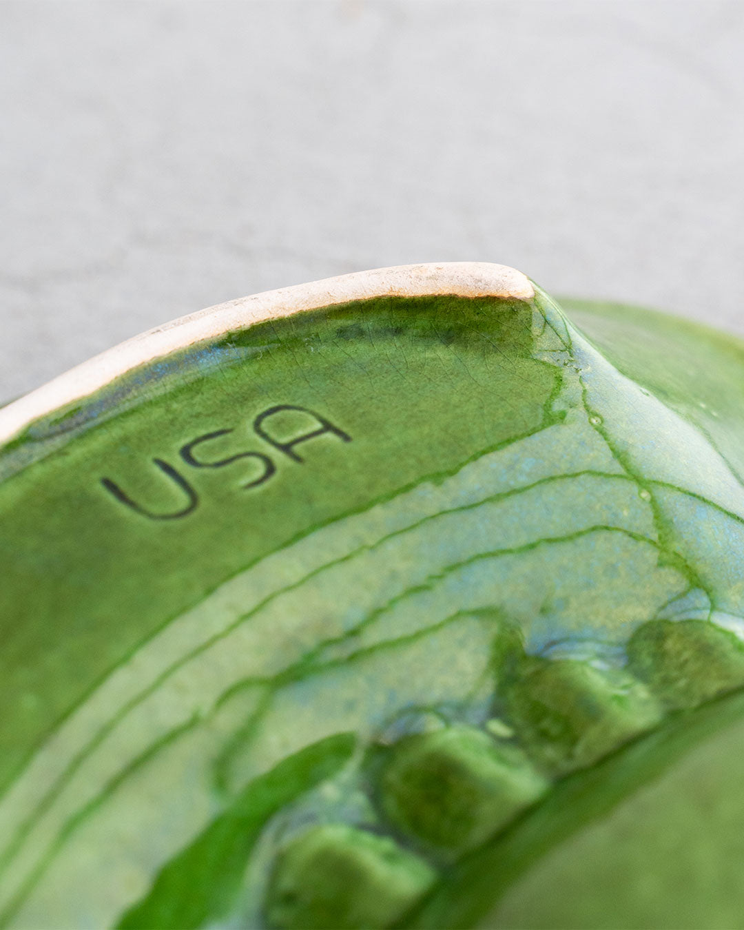 【VINTAGE】60s Mid Century Marble Ashtray (California Pottery) 『Made In USA』