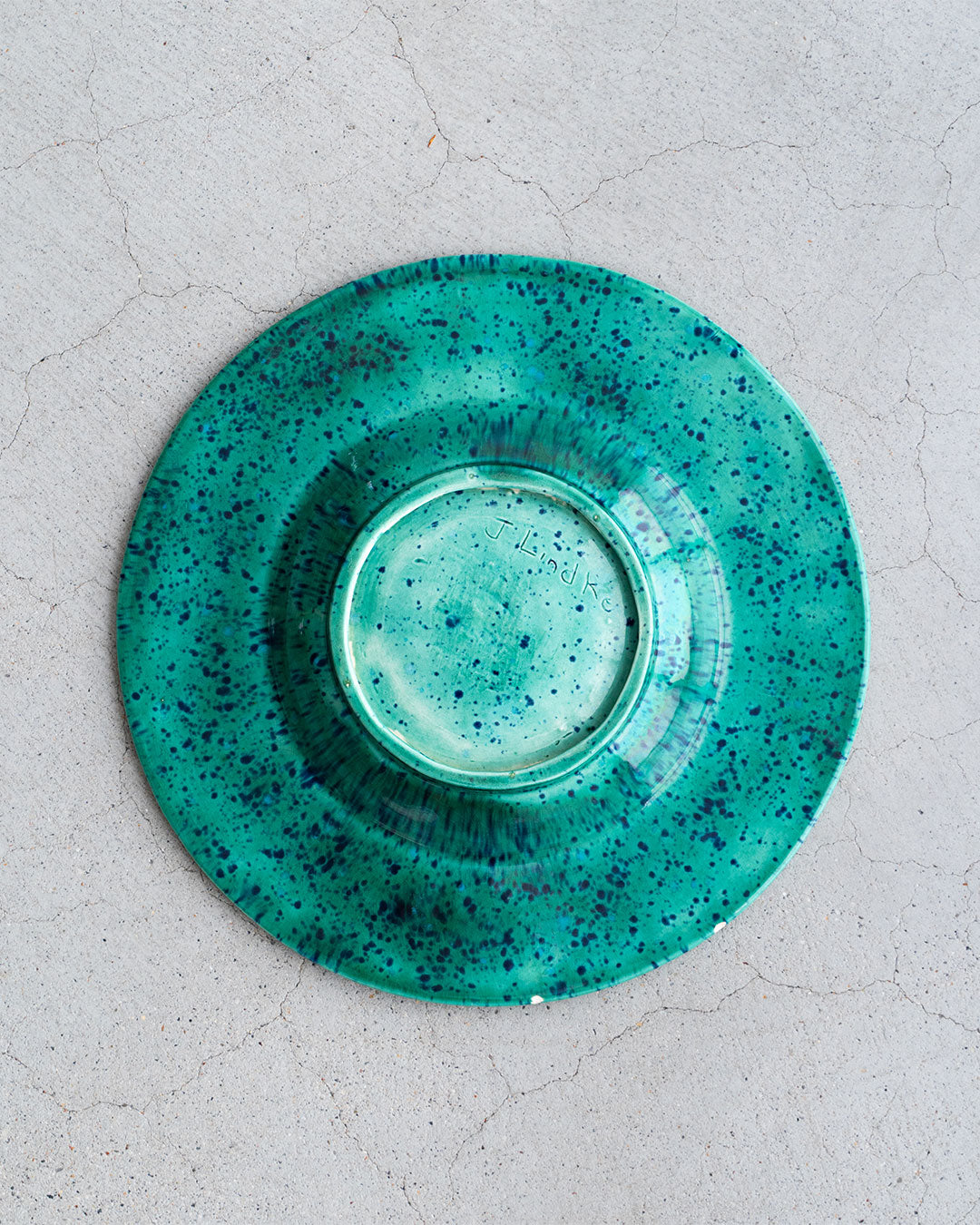 【VINTAGE】Mid Century Marble Ashtray 『J. LINDKE Studio Pottery』