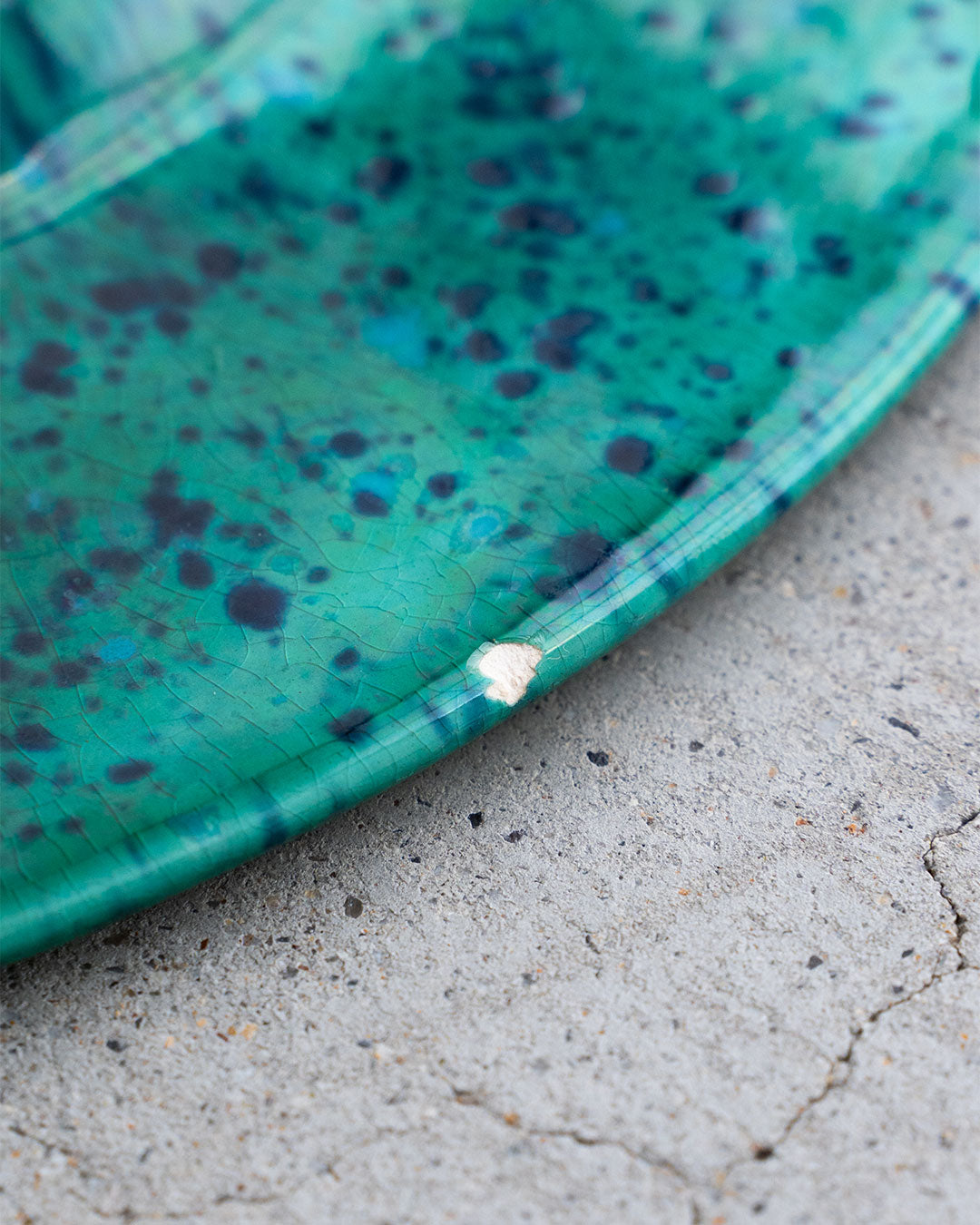 【VINTAGE】Mid Century Marble Ashtray 『J. LINDKE Studio Pottery』