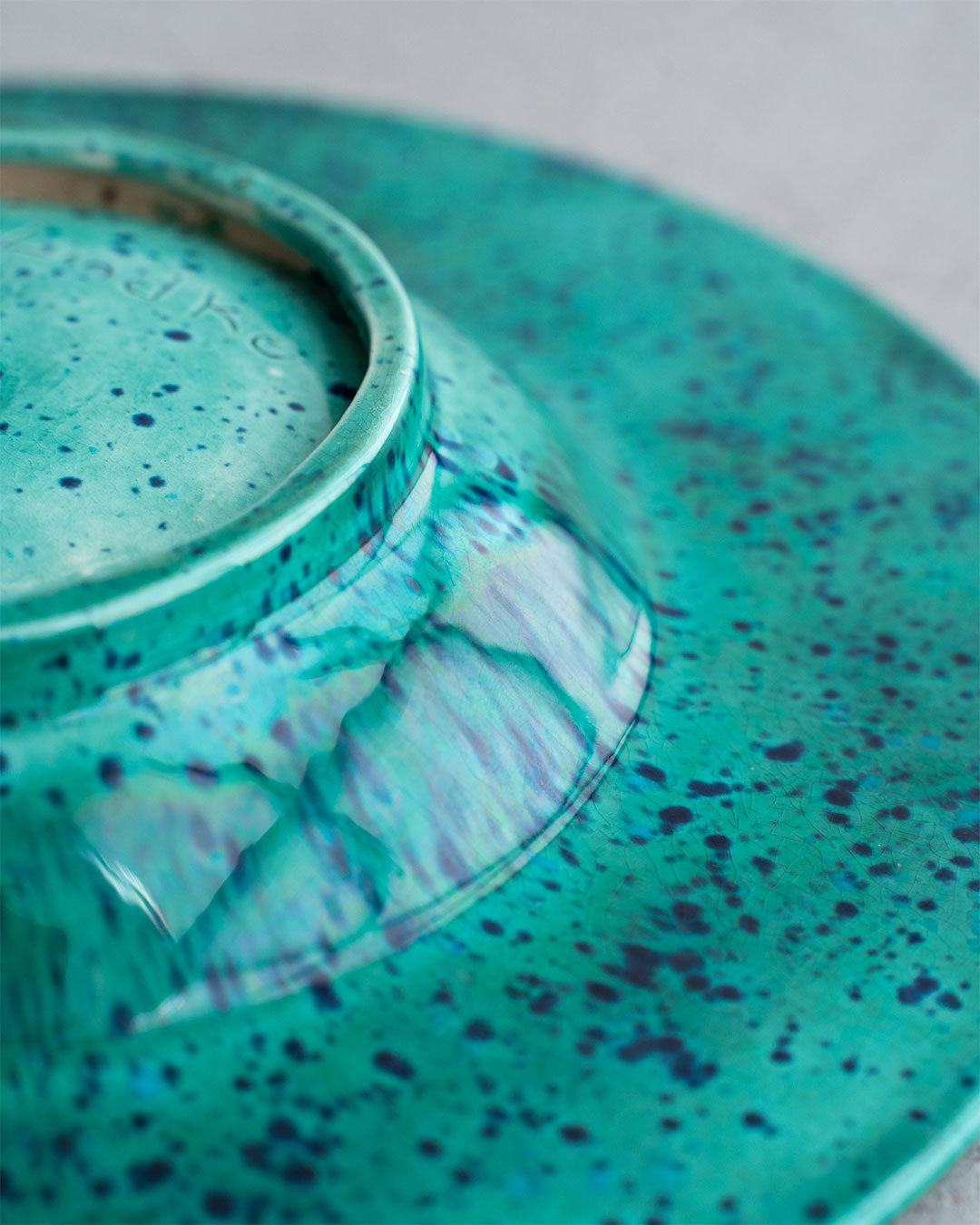 【VINTAGE】Mid Century Marble Ashtray 『J. LINDKE Studio Pottery』