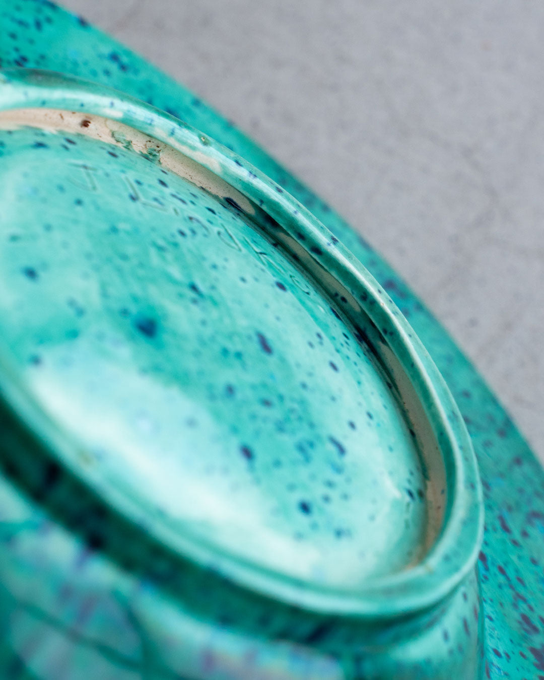 【VINTAGE】Mid Century Marble Ashtray 『J. LINDKE Studio Pottery』