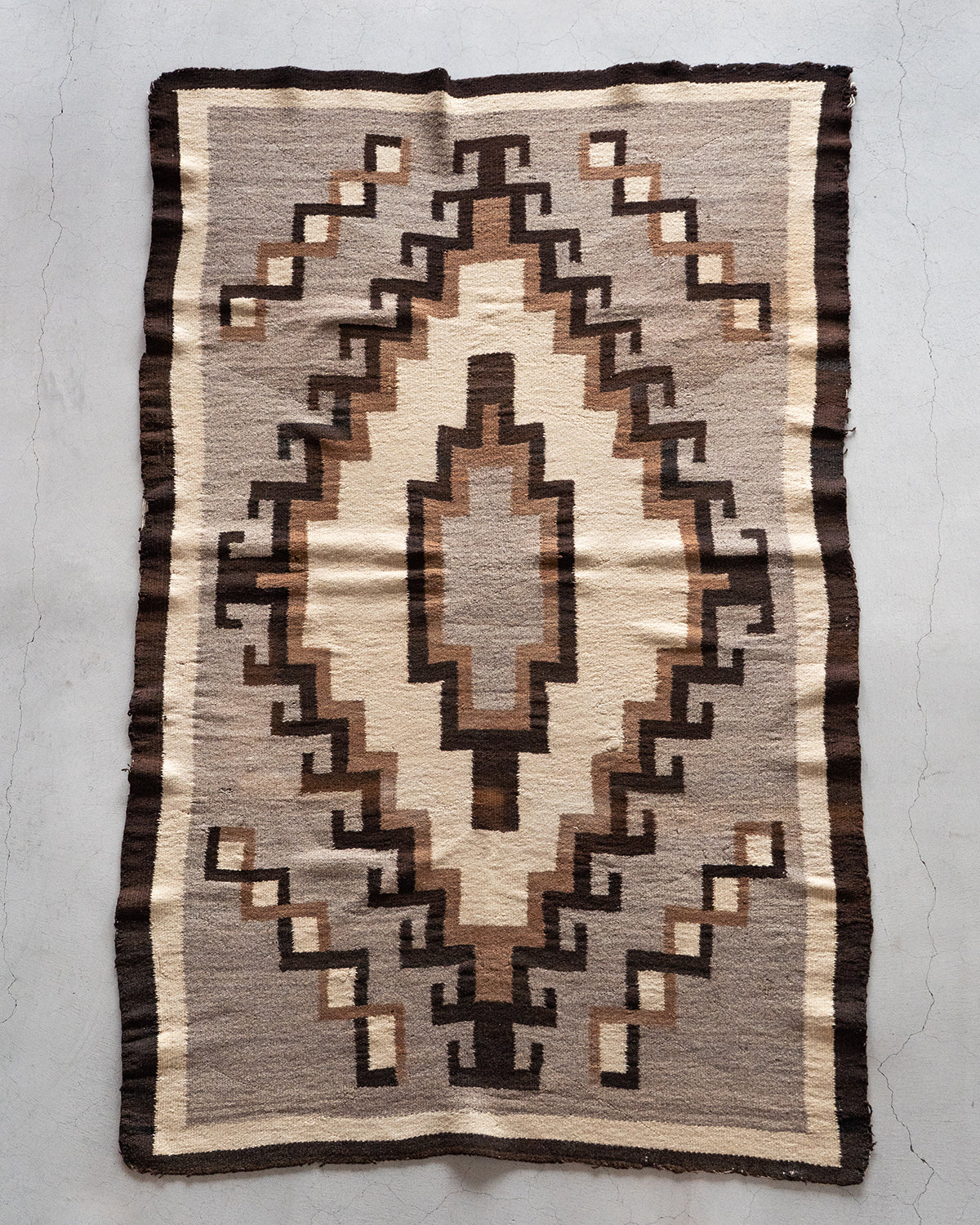 【VINTAGE】40-60s Navajo Rug "Good Condition & Design"
