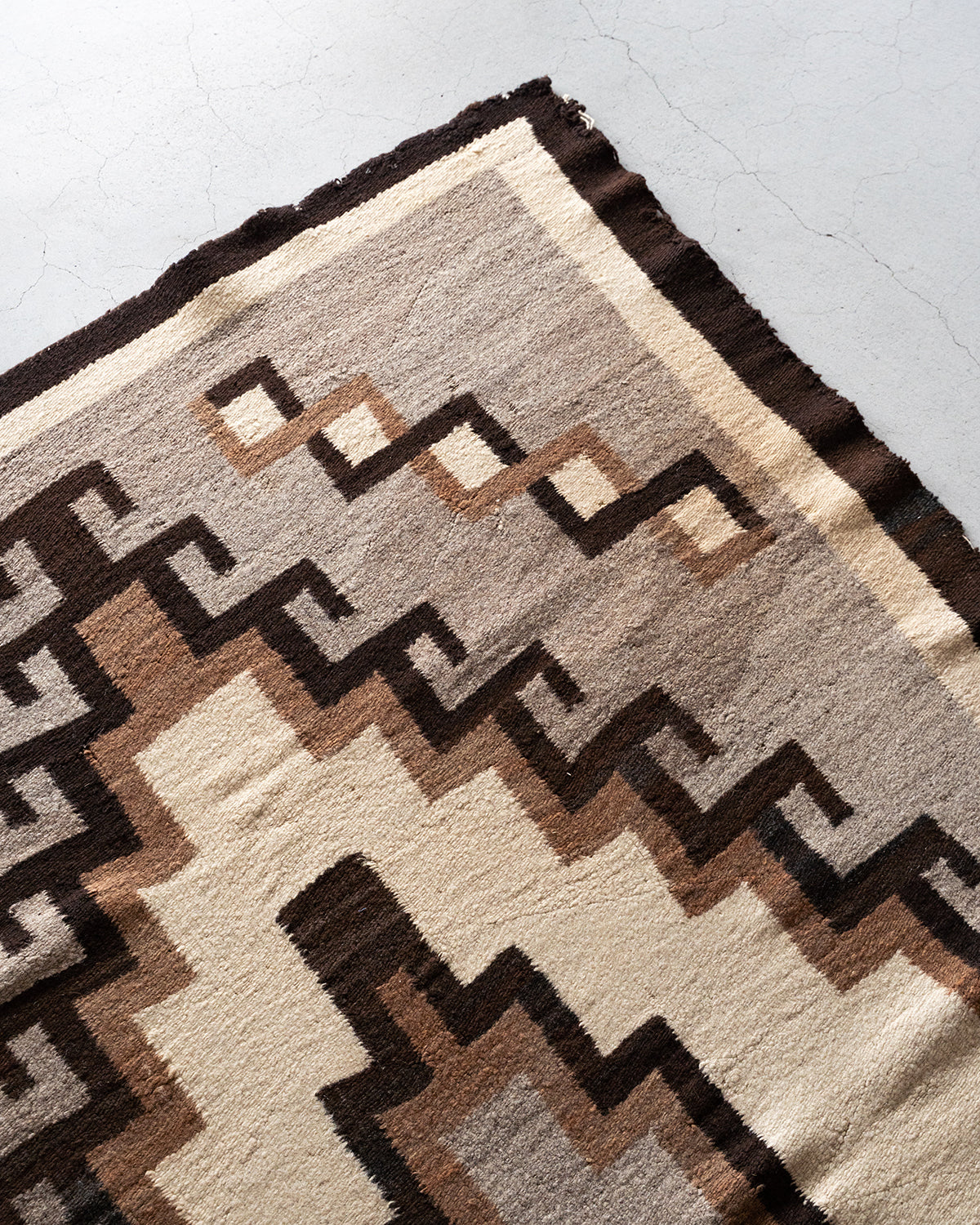 【VINTAGE】40-60s Navajo Rug "Good Condition & Design"