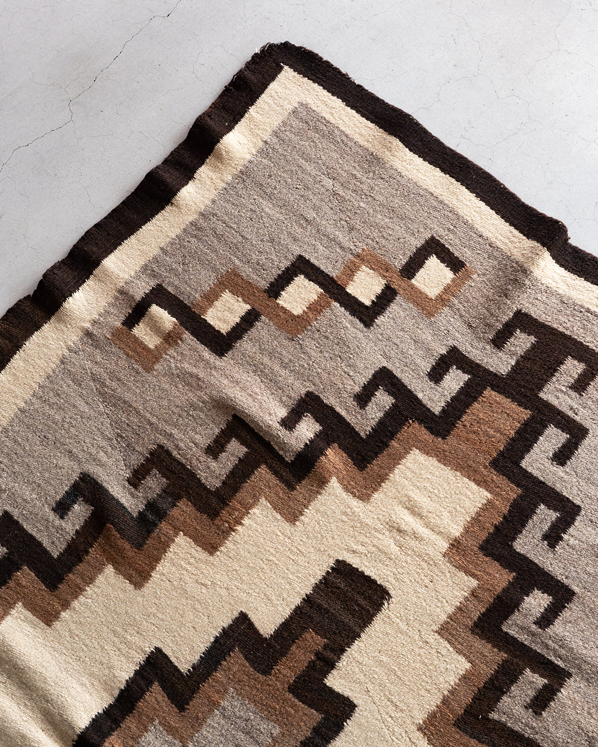 【VINTAGE】40-60s Navajo Rug "Good Condition & Design"