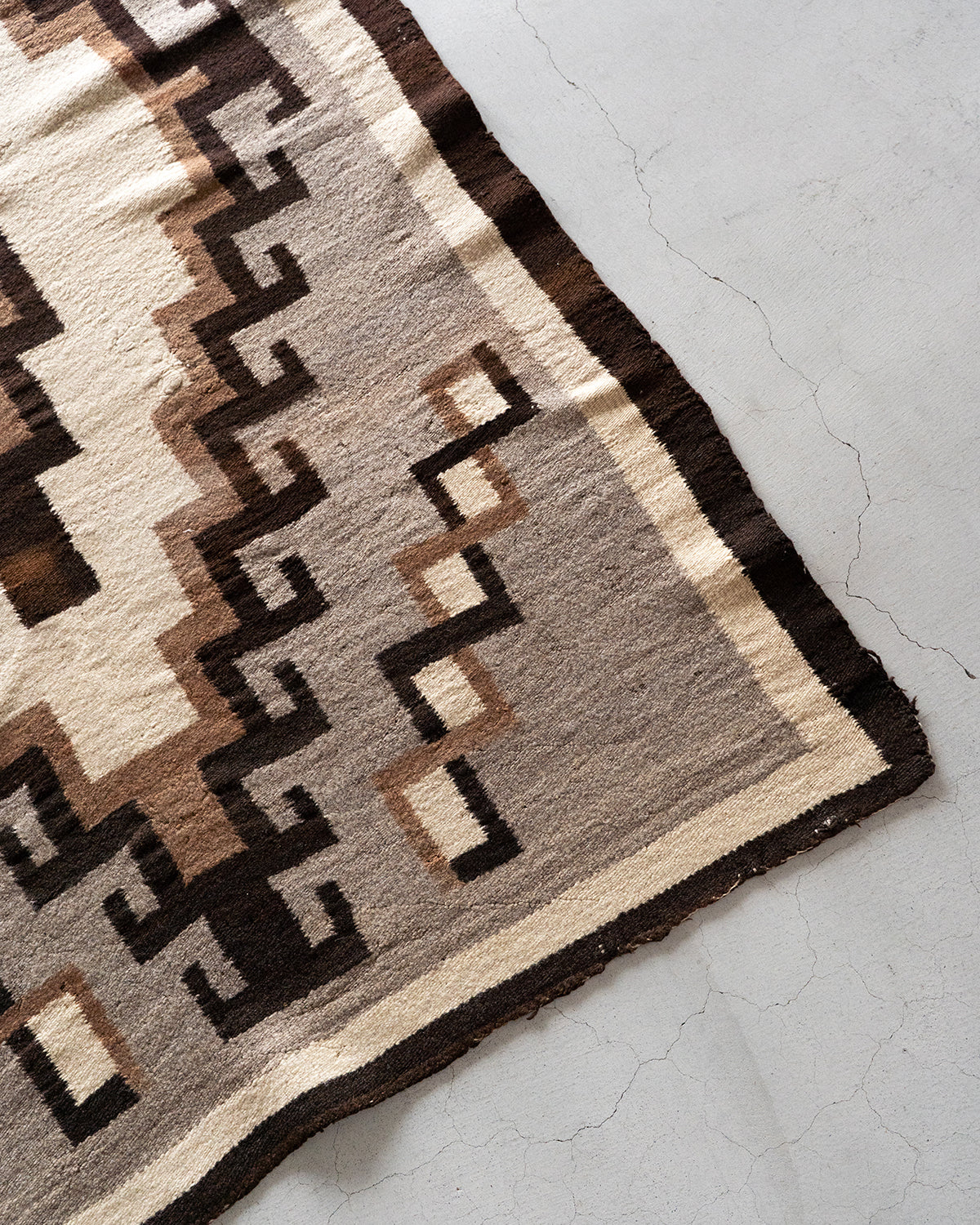 【VINTAGE】40-60s Navajo Rug "Good Condition & Design"