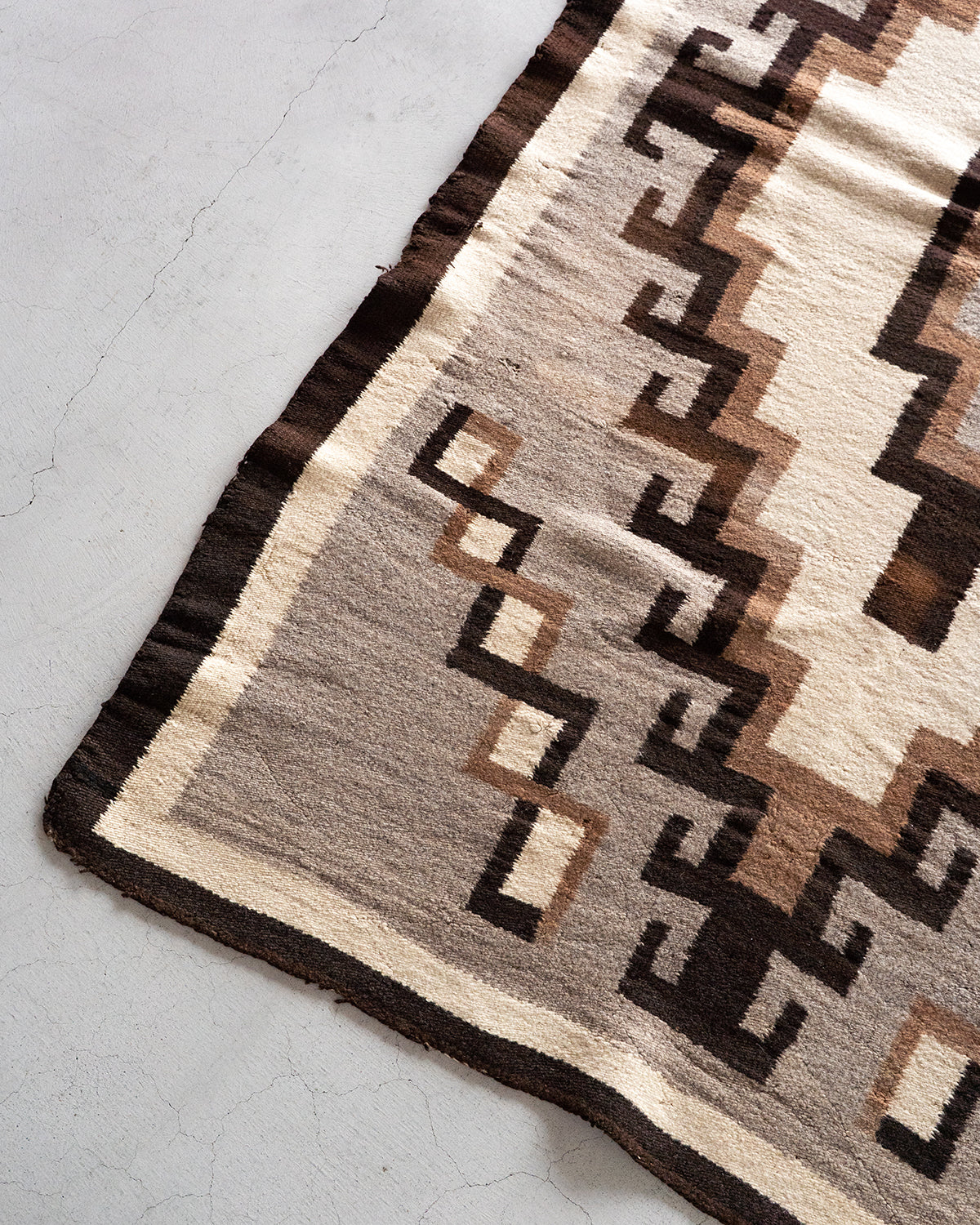 【VINTAGE】40-60s Navajo Rug "Good Condition & Design"