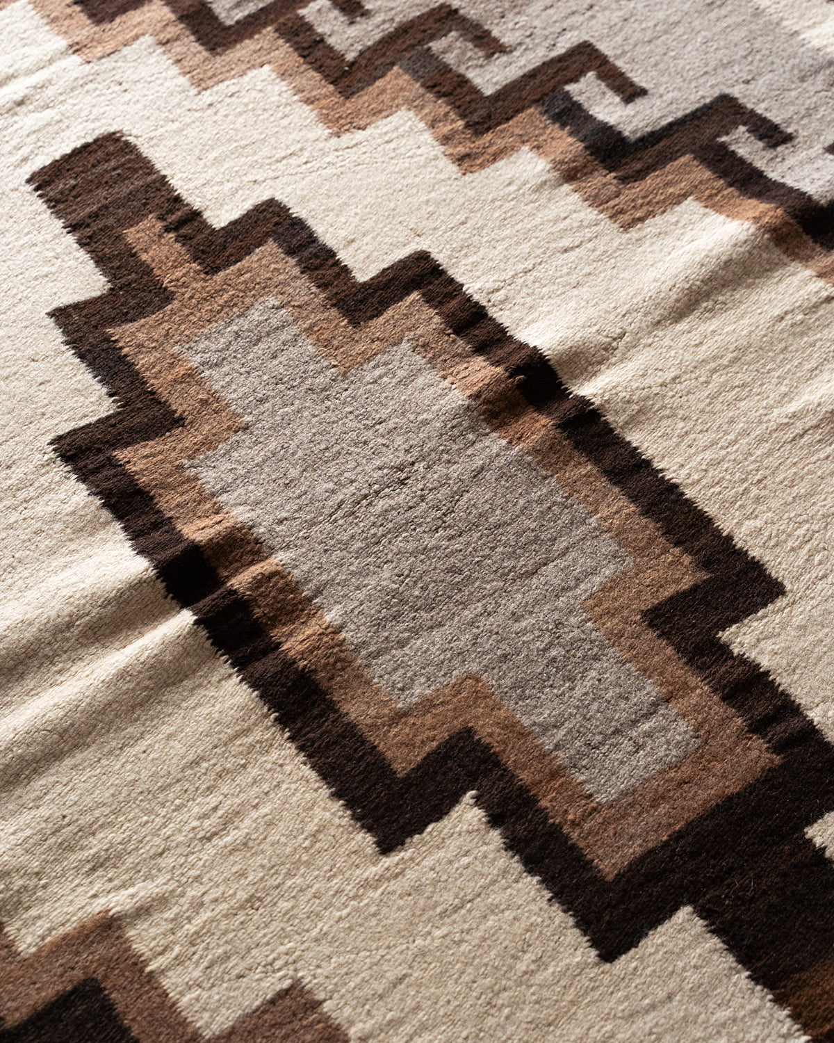 【VINTAGE】40-60s Navajo Rug "Good Condition & Design"